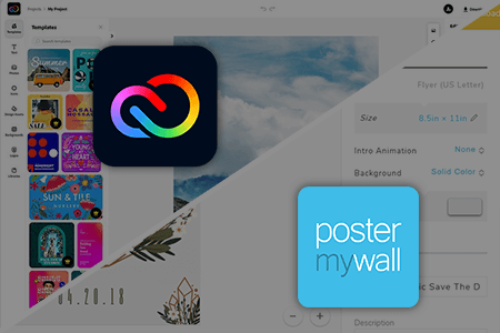 Adobe CC Express vs PosterMyWall: What to Choose