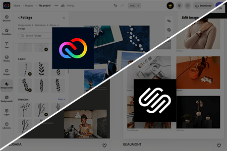 Adobe CC Express vs Squarespace: Web Design Tools Comparison