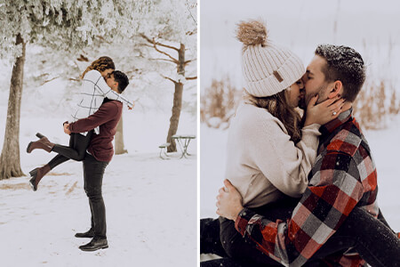 15 Winter Engagement Photo Outfit Ideas For Couples
