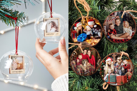 20 Diy Photo Ornaments for Your Christmas Tree