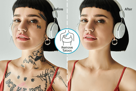 Remove Tattoo from Photo Online [FREE]