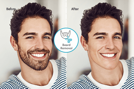 Remove Beard from Photo Online [FREE]