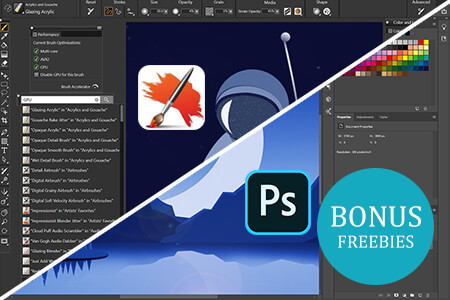Corel Painter vs Photoshop: What Software to Install