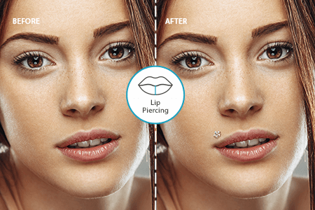 Add Lip Piercing Online [FREE]