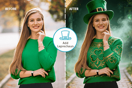 Add Leprechaun to Photo Online [Free]