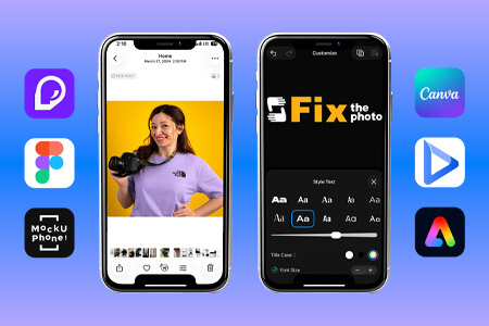 7 Best iPhone Mockup Generators [{{%year}} FixThePhoto Choice]