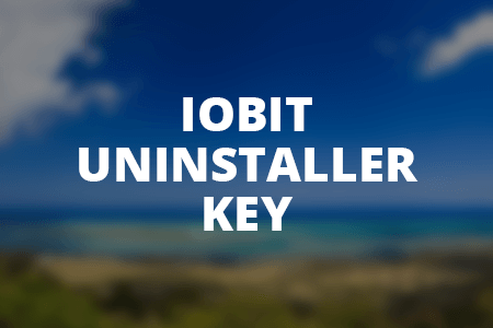 IObit Uninstaller Key