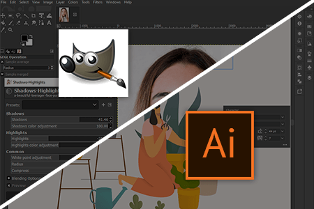 GIMP مقابل Illustrator