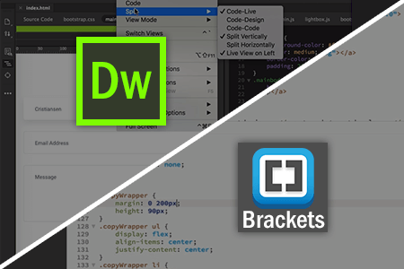 Dreamweaver vs Brackets
