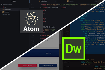 Atom vs Dreamweaver