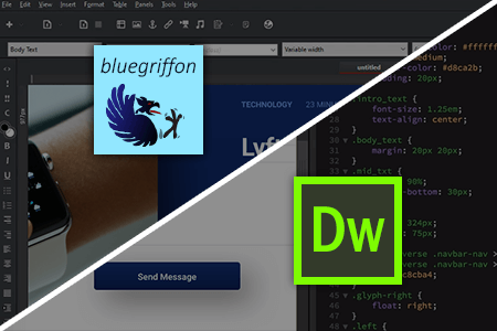 BlueGriffon vs Dreamweaver