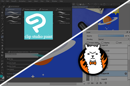 Clip Studio Paint vs FireAlpaca
