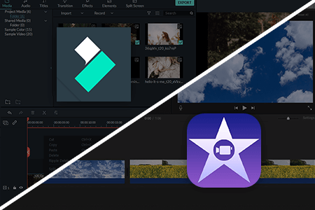 مقارنة برنامج Filmora مقابل iMovie لمونتاج و تعديل الفيديو