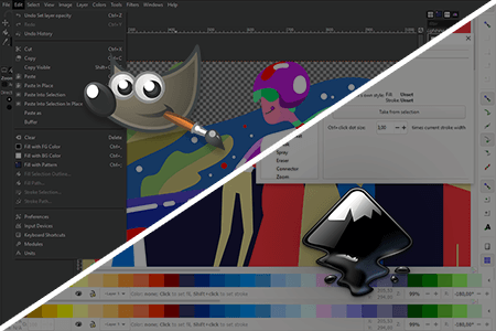 GIMP vs Inkscape