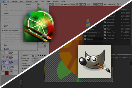 Paint Tool SAI vs GIMP