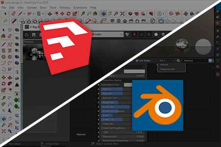SketchUP vs Blender