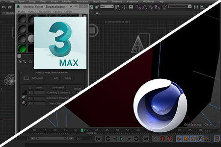 مقارنة بين برنامج 3DS Max مقابل Cinema 4D للنماذج ثلاثية الابعاد