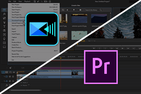 مقارنة بين Cyberlink Powerdirector و Adobe Premiere Pro