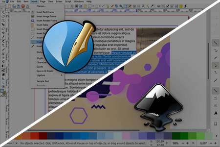 Scribus vs Inkscape