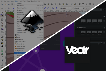Inkscape vs Vectr 