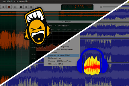 Ocenaudio vs Audacity 	