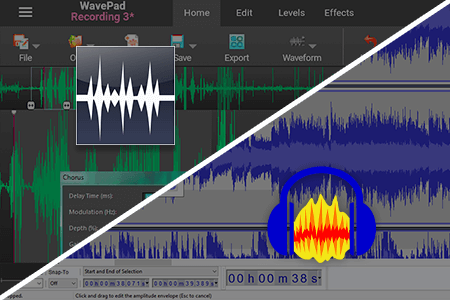 WavePad vs Audacity 