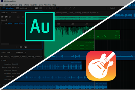 Adobe Audition vs GarageBand 