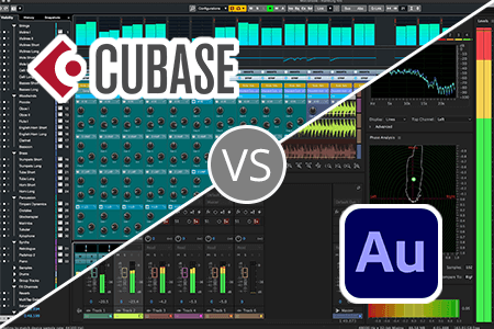 مقارنة Adobe Audition و Cubase برامج لتسجيل و تحرير الصورت