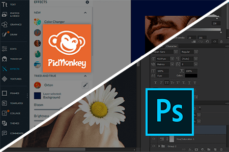 PicMonkey 대 포토샵