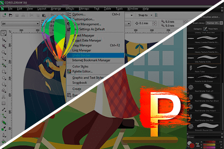 مقارنة بين برنامج Corel Draw مقابل Corel Painter للرسم و التصميم 