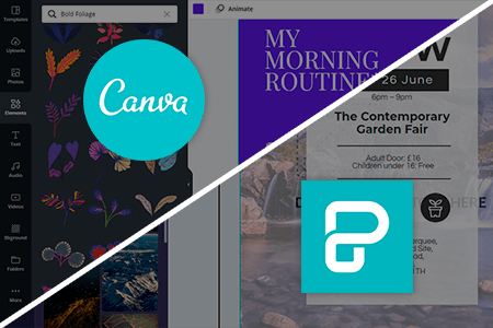 مقارنة بين برنامج Canva مقابل Piktochart للتصميم و تحرير الصور