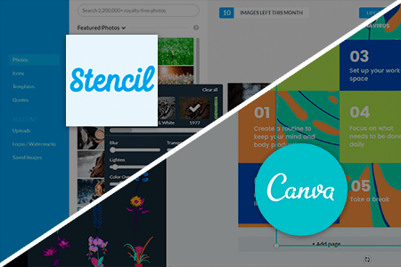 Stencil vs Canva 