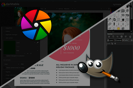 مقارنة بين برنامج GIMP مقابل Darktable لتحرير وتعديل صورك الخاصة