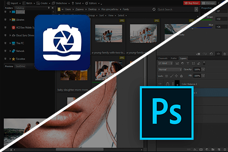 مقارنة  بين ACDSee مقابل Photoshop