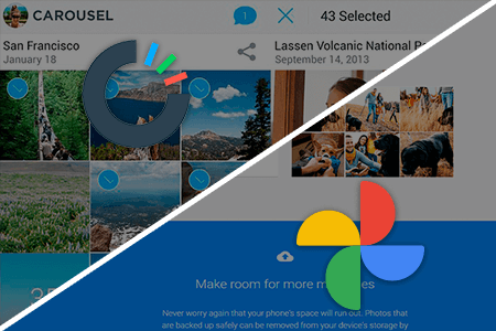 Dropbox Carousel vs Google Photos