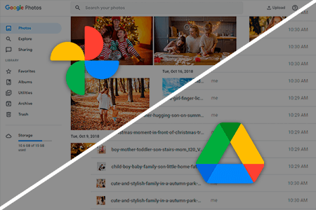 Google Photos vs Google Drive