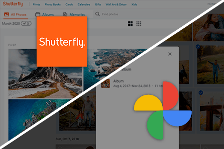 Shutterfly vs Google Photos
