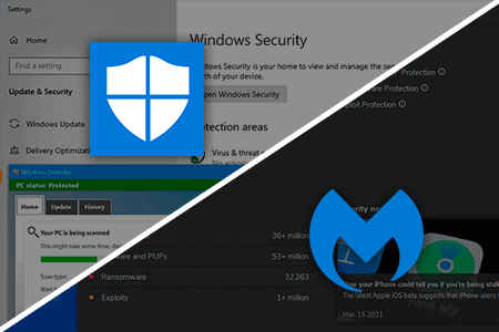 Windows Defender vs Malwarebytes