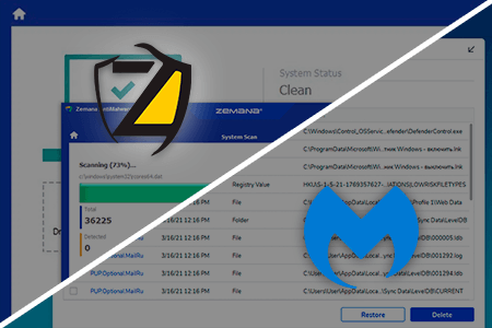 Zemana vs Malwarebytes