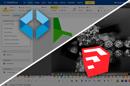 SmartDraw vs SketchUp