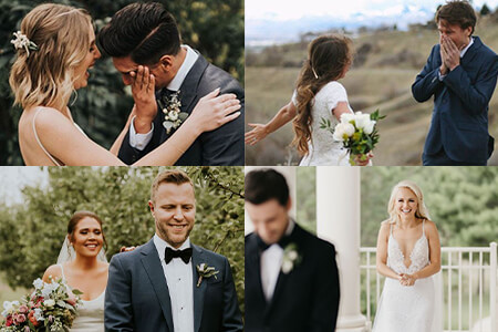 35 First Look Wedding Photos: Don't Miss That Moment