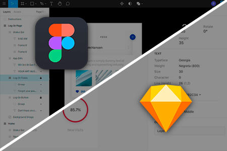 مقارنة بين برنامج Figma مقابل Sketch لتصميم واجهات و صفحات الويب