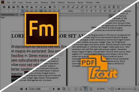 Adobe FrameMaker vs Foxit PDF Editor
