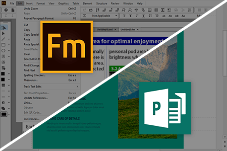 Adobe FrameMaker vs Microsoft Publisher