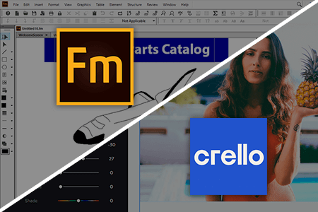 Adobe FrameMaker vs Crello