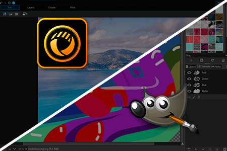 PhotoDirector vs GIMP