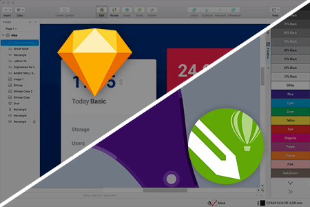 Sketch vs СorelDRAW