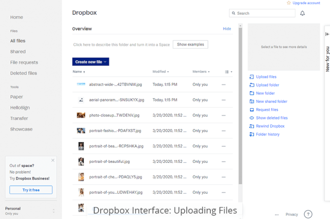 Как перенести файлы из dropbox в onedrive