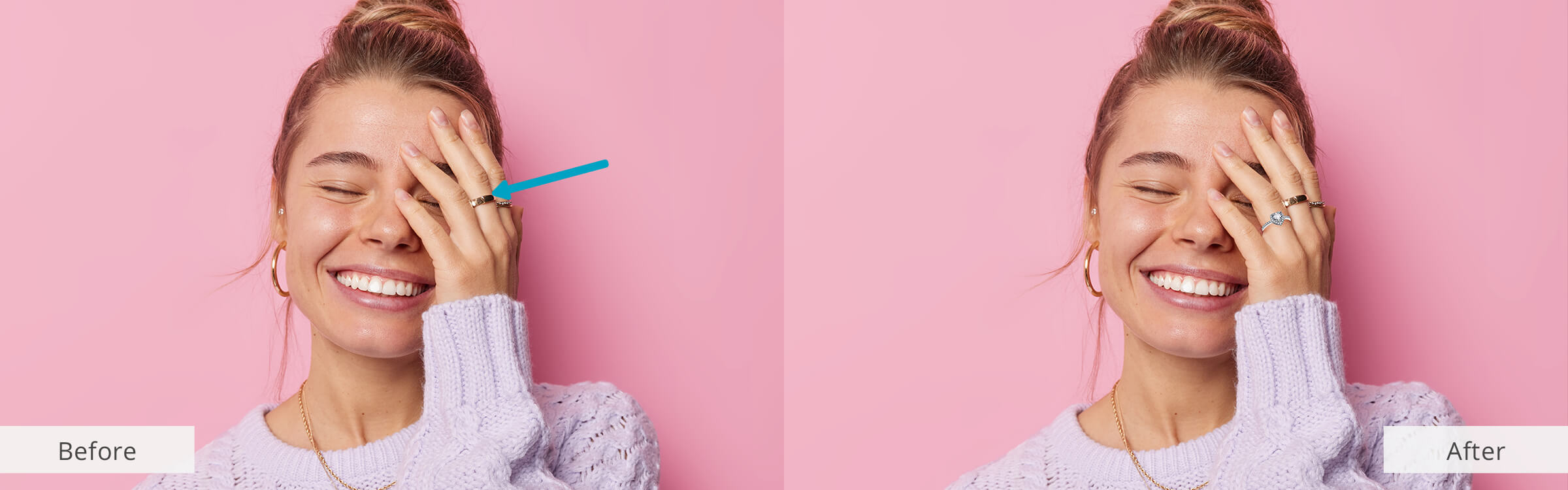 Add Engagement Ring to Photo App for Android and iOS by FixThePhoto