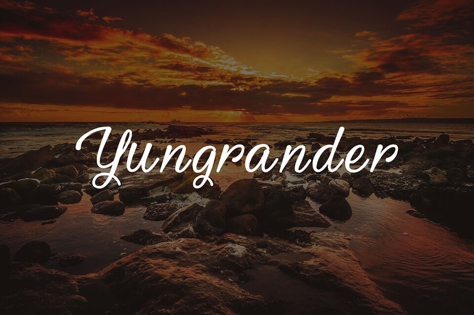 yungrander font for indesign